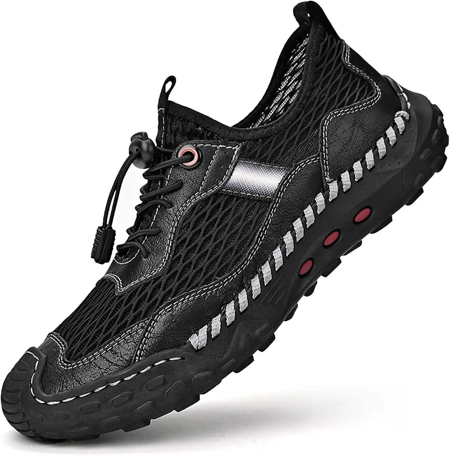 SOLPNOW Men's Quick-Drying Sports Water Shoes,Soft Breathable Lightweight Outdoor Non-Slip Sports Sandals,Suitable for Fishing Camping Hiking Hiking Sports Shoes