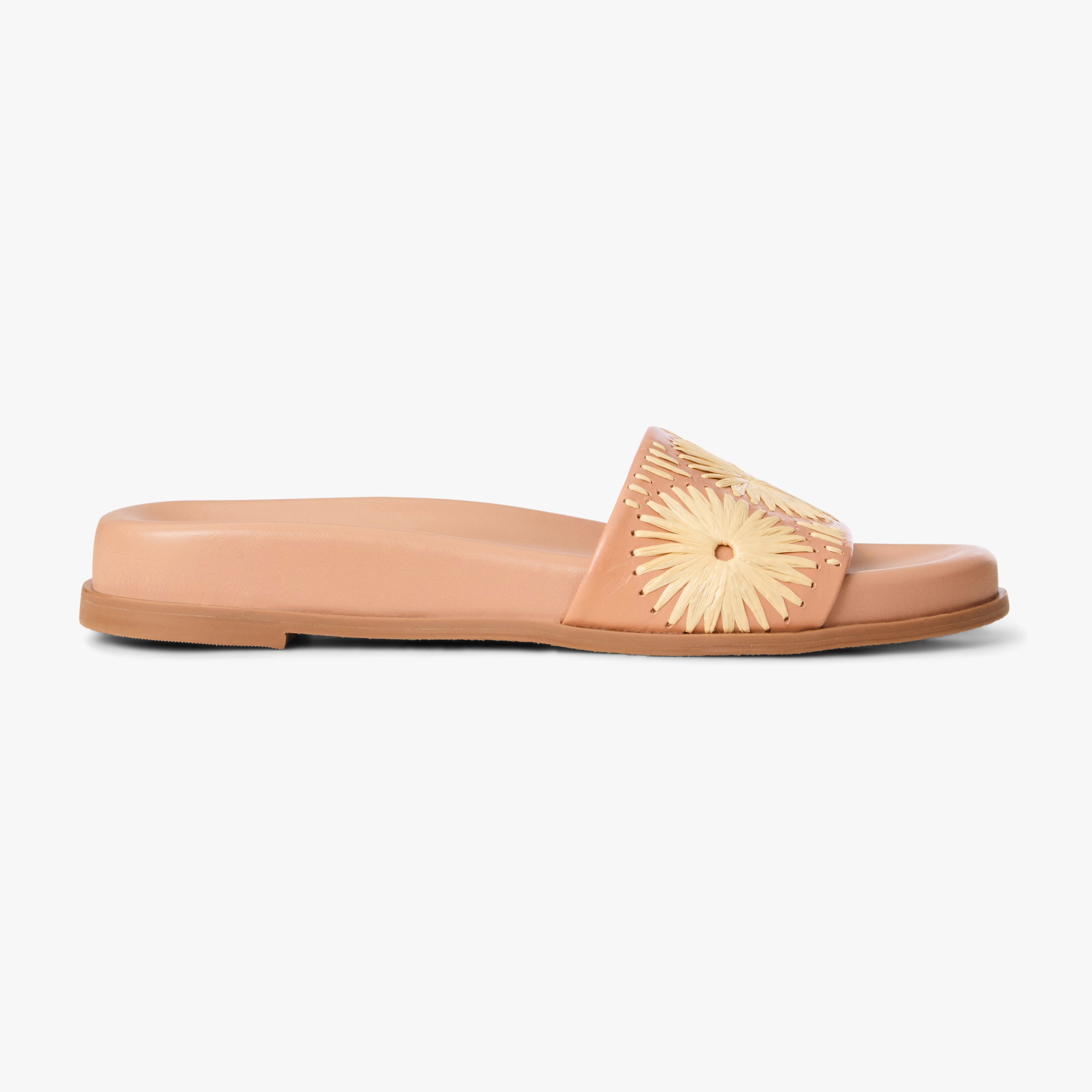 Somerset Leather Comfort Slide Soft Mesh