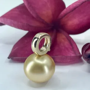 South Sea Golden Pearl 9ct Enhancer Pendant