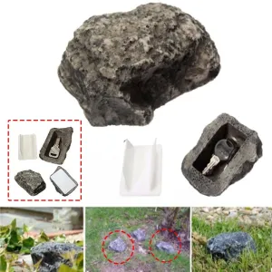 Spare Garden Key Box Rock Hidden Hide In Stone