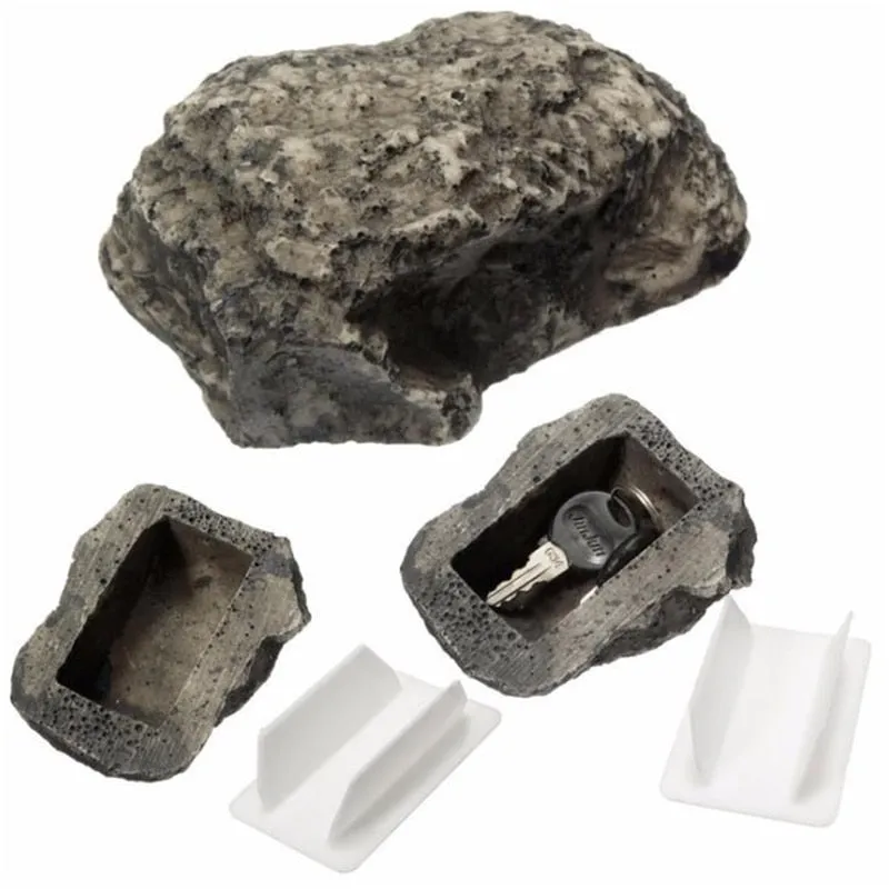 Spare Garden Key Box Rock Hidden Hide In Stone