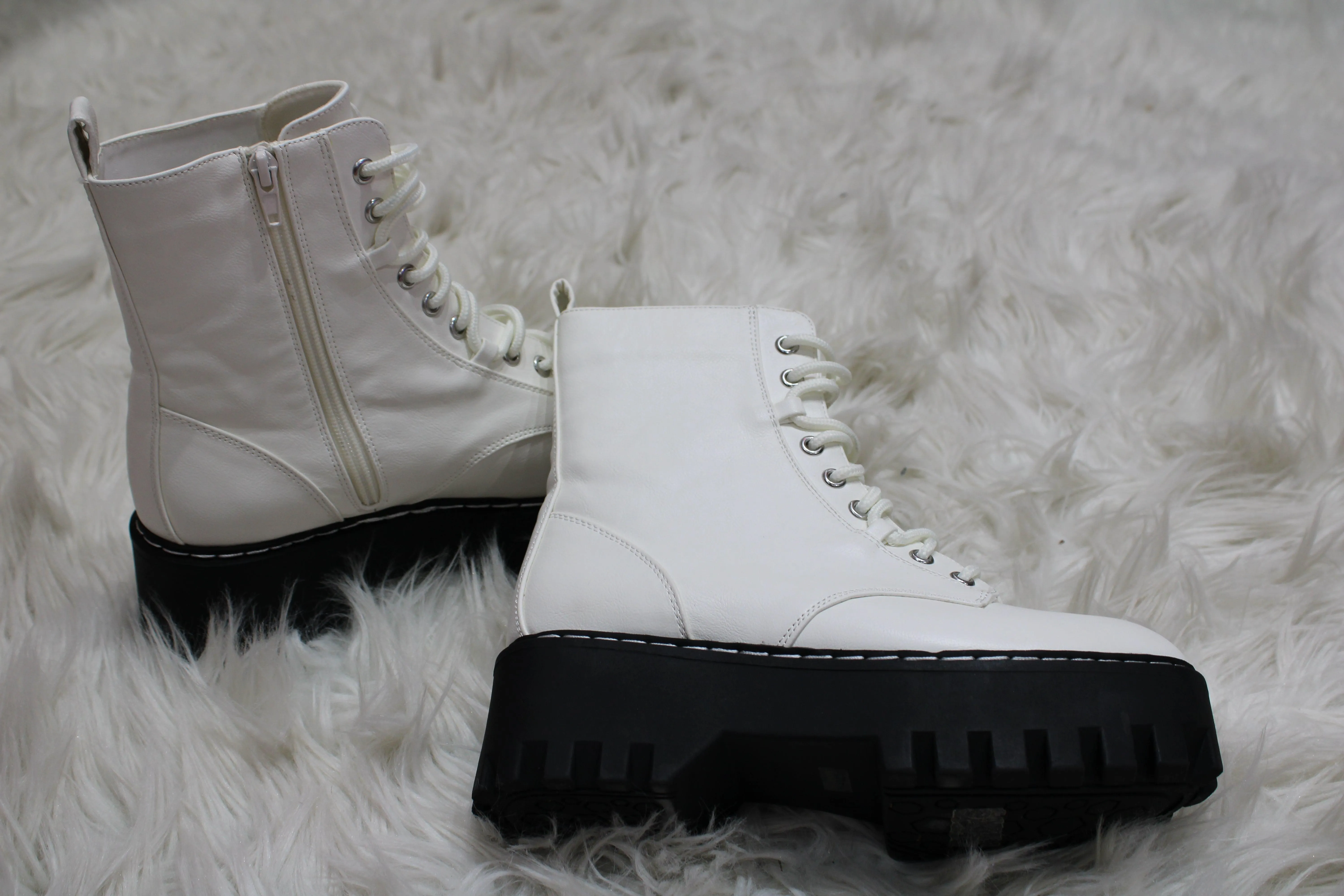 Spice Girl- Chunky Combat Boots