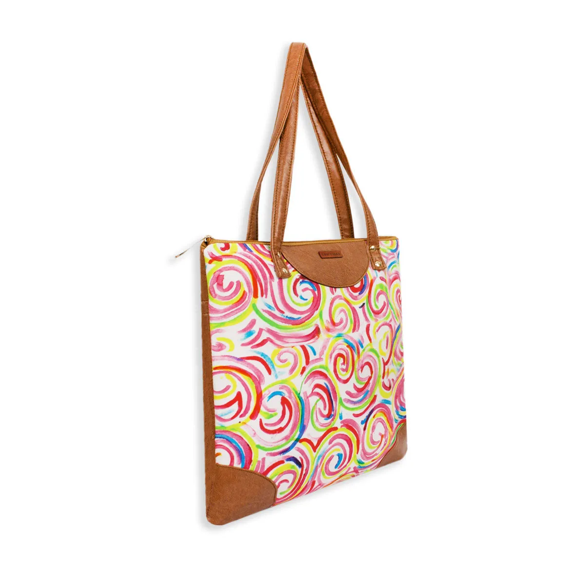 Spiral Printed Tote Bag