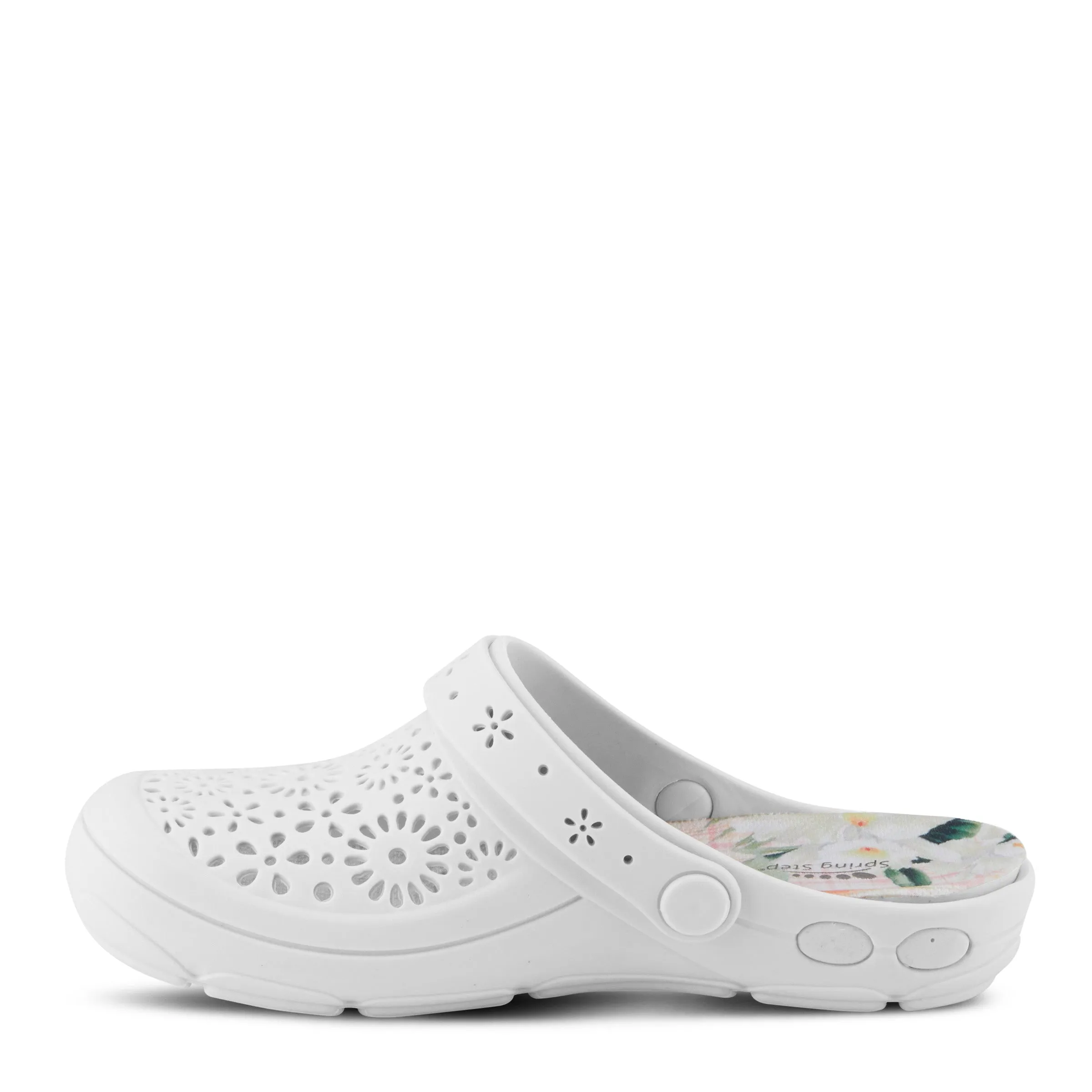 Spring Step Shoes Contigo Clogs Women's Perforated Tpr Slip On