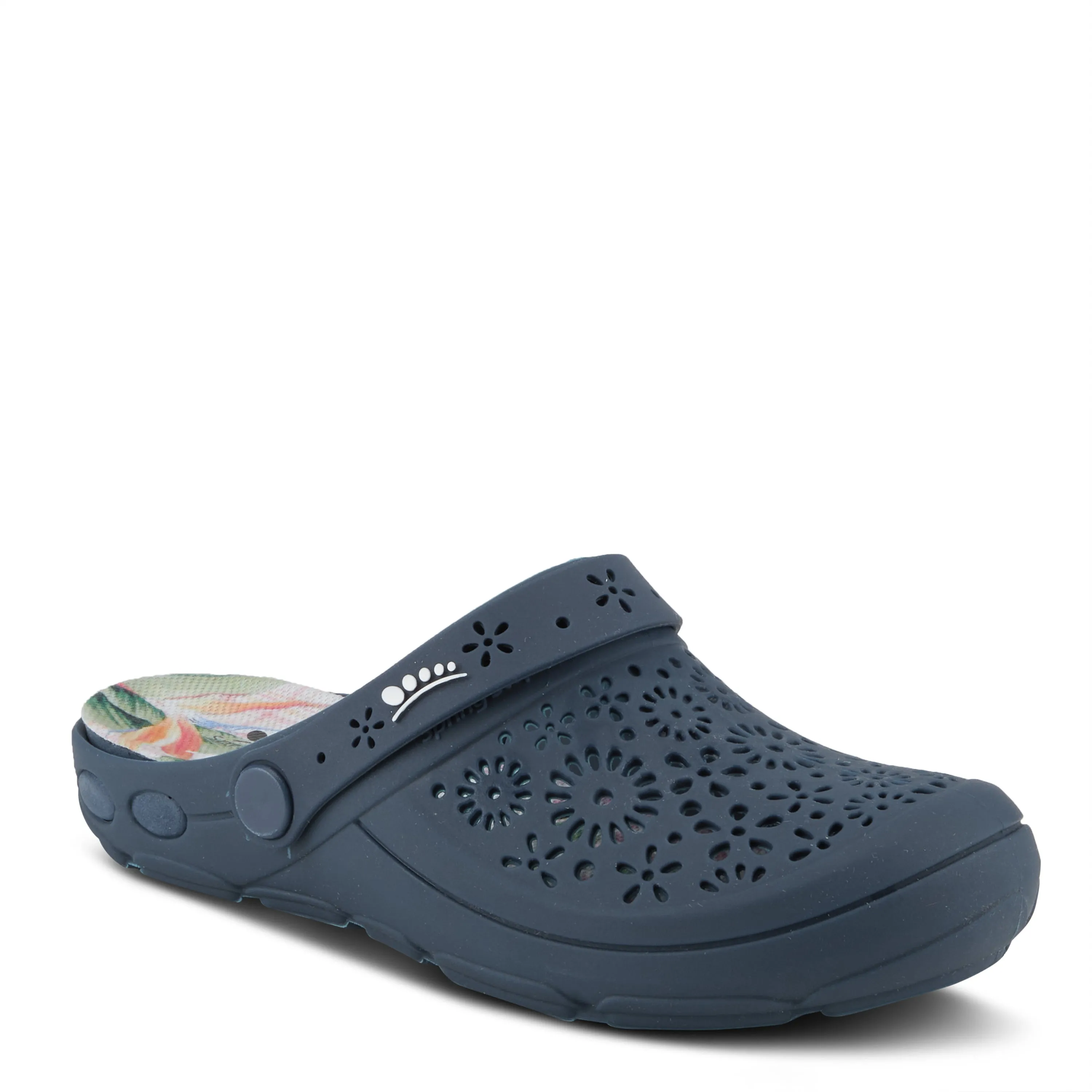 Spring Step Shoes Contigo Clogs Women's Perforated Tpr Slip On