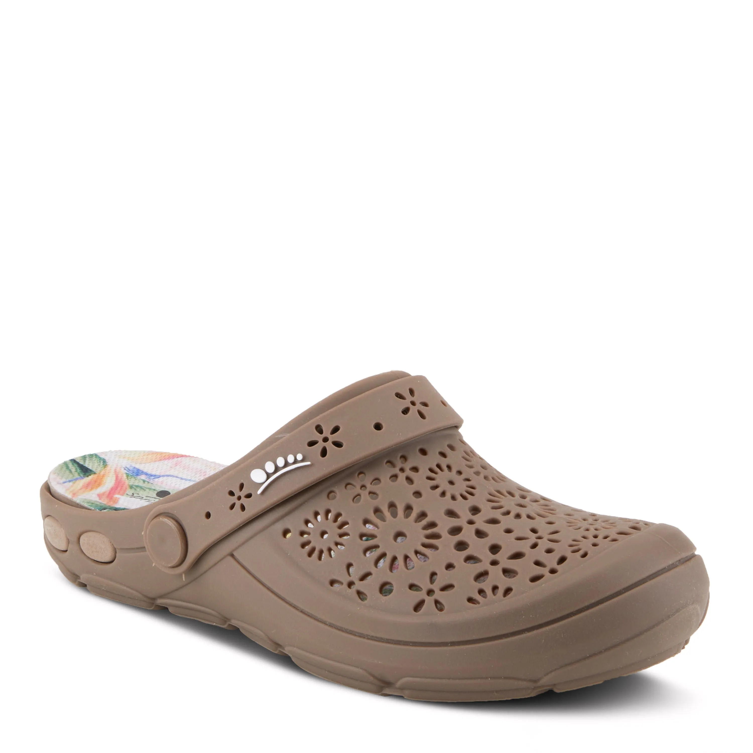 Spring Step Shoes Contigo Clogs Women's Perforated Tpr Slip On