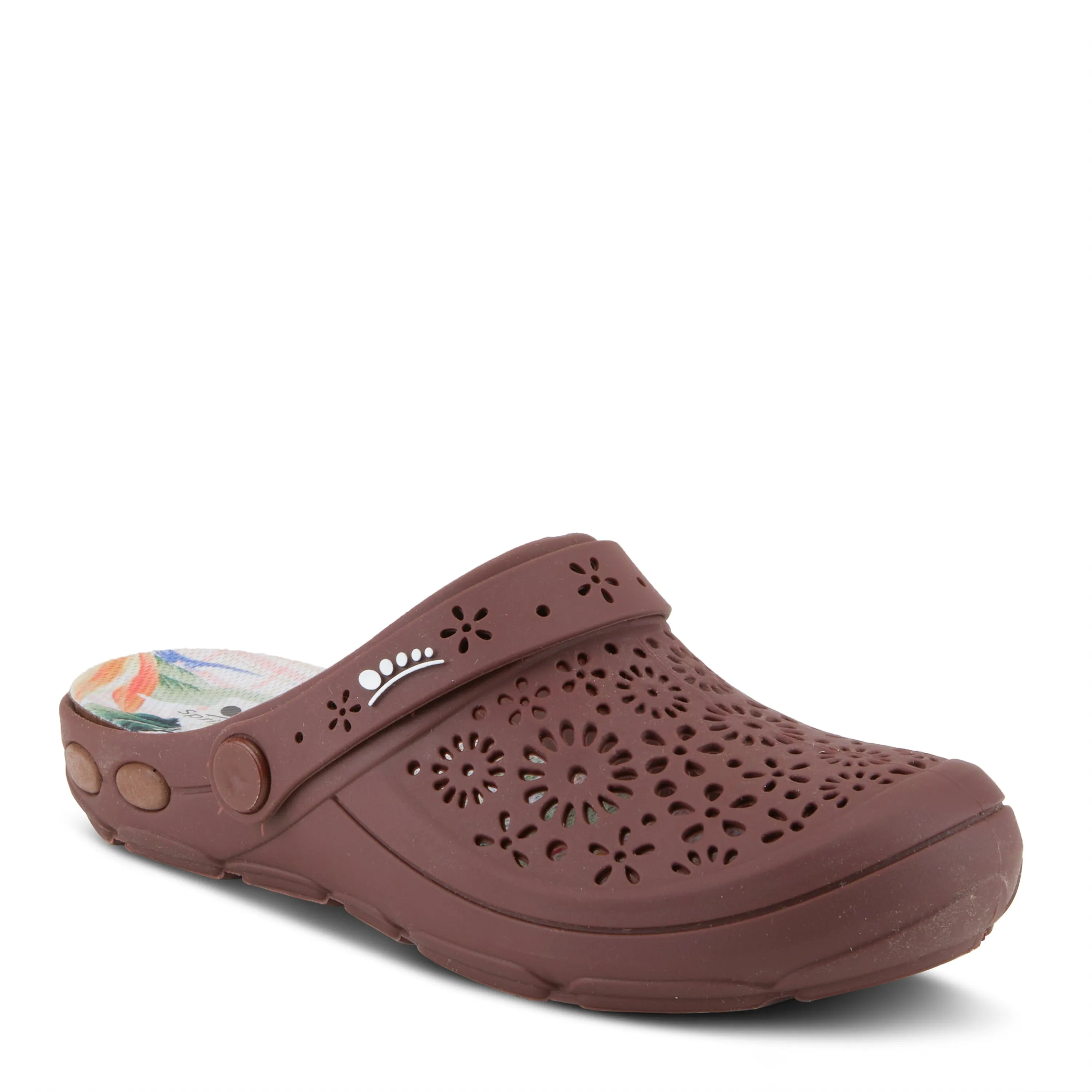Spring Step Shoes Contigo Clogs Women's Perforated Tpr Slip On