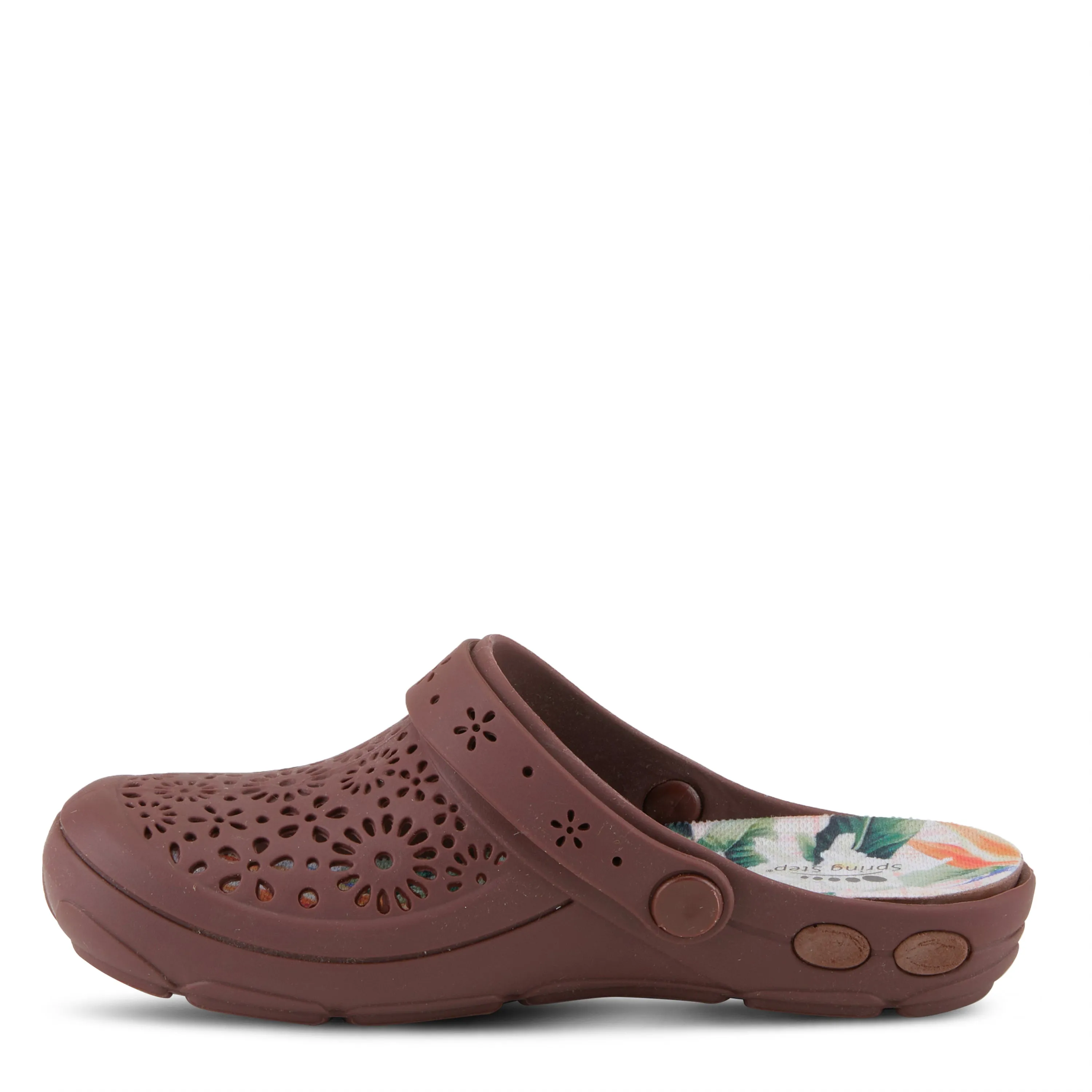 Spring Step Shoes Contigo Clogs Women's Perforated Tpr Slip On