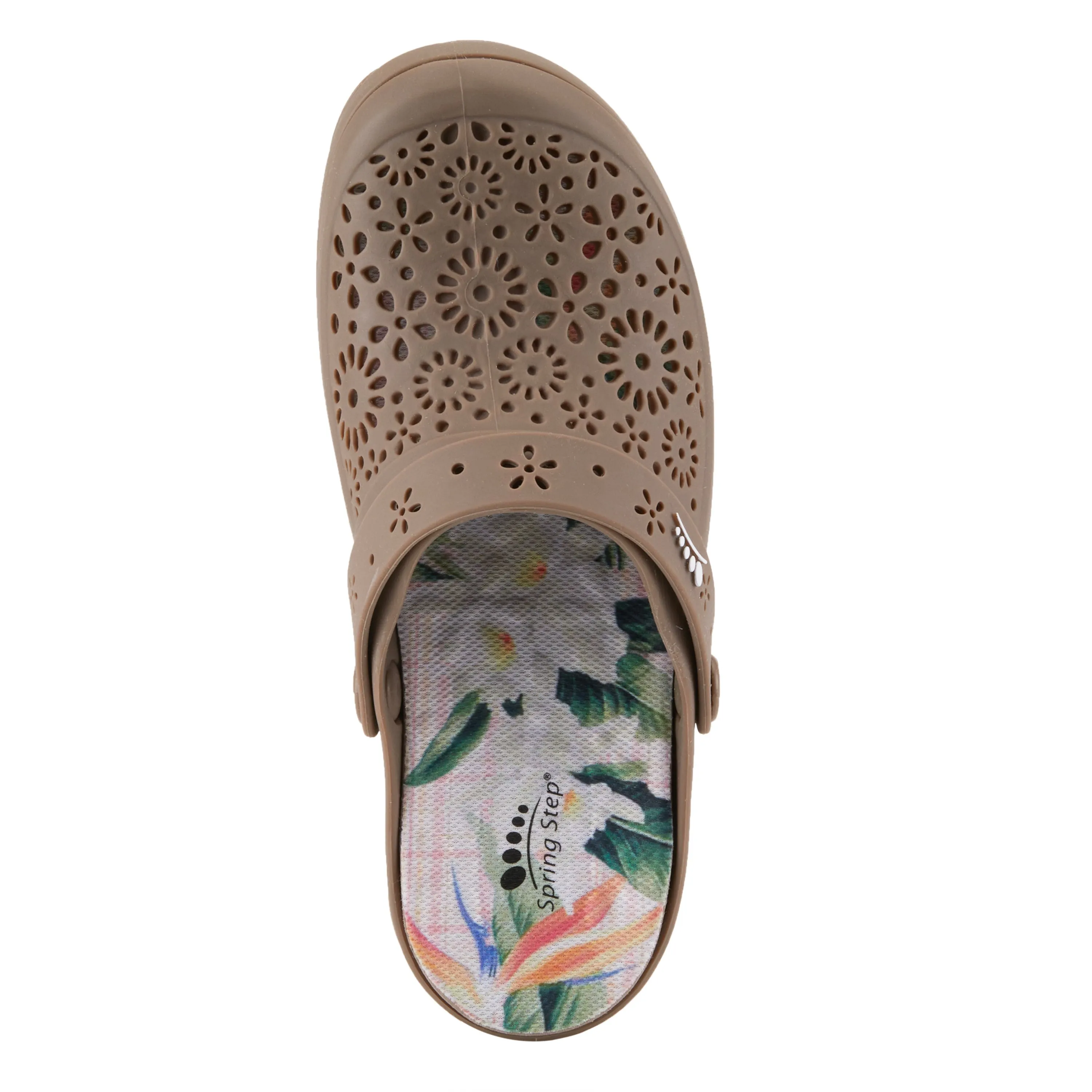 Spring Step Shoes Contigo Clogs Women's Perforated Tpr Slip On