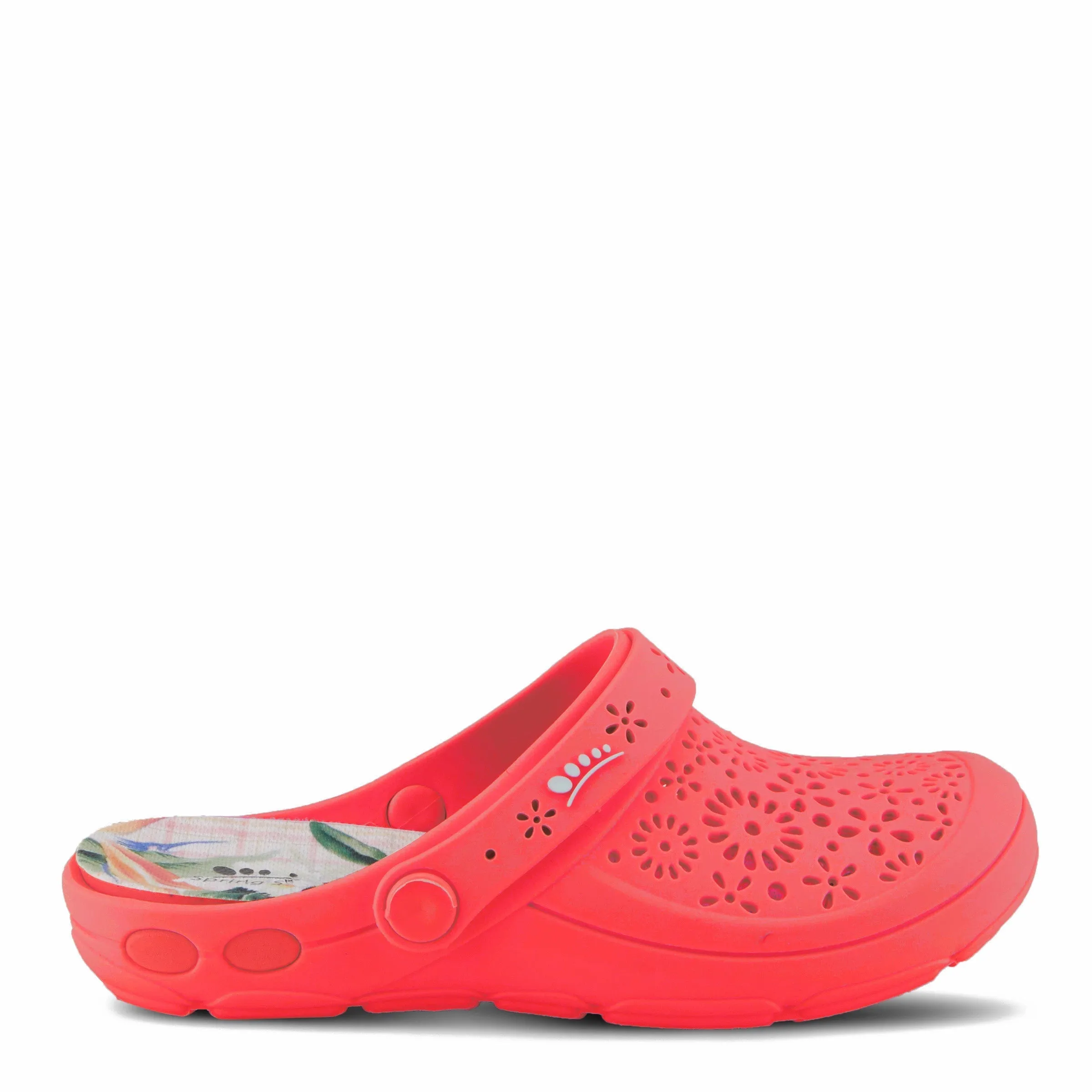 Spring Step Shoes Contigo Clogs Women's Perforated Tpr Slip On