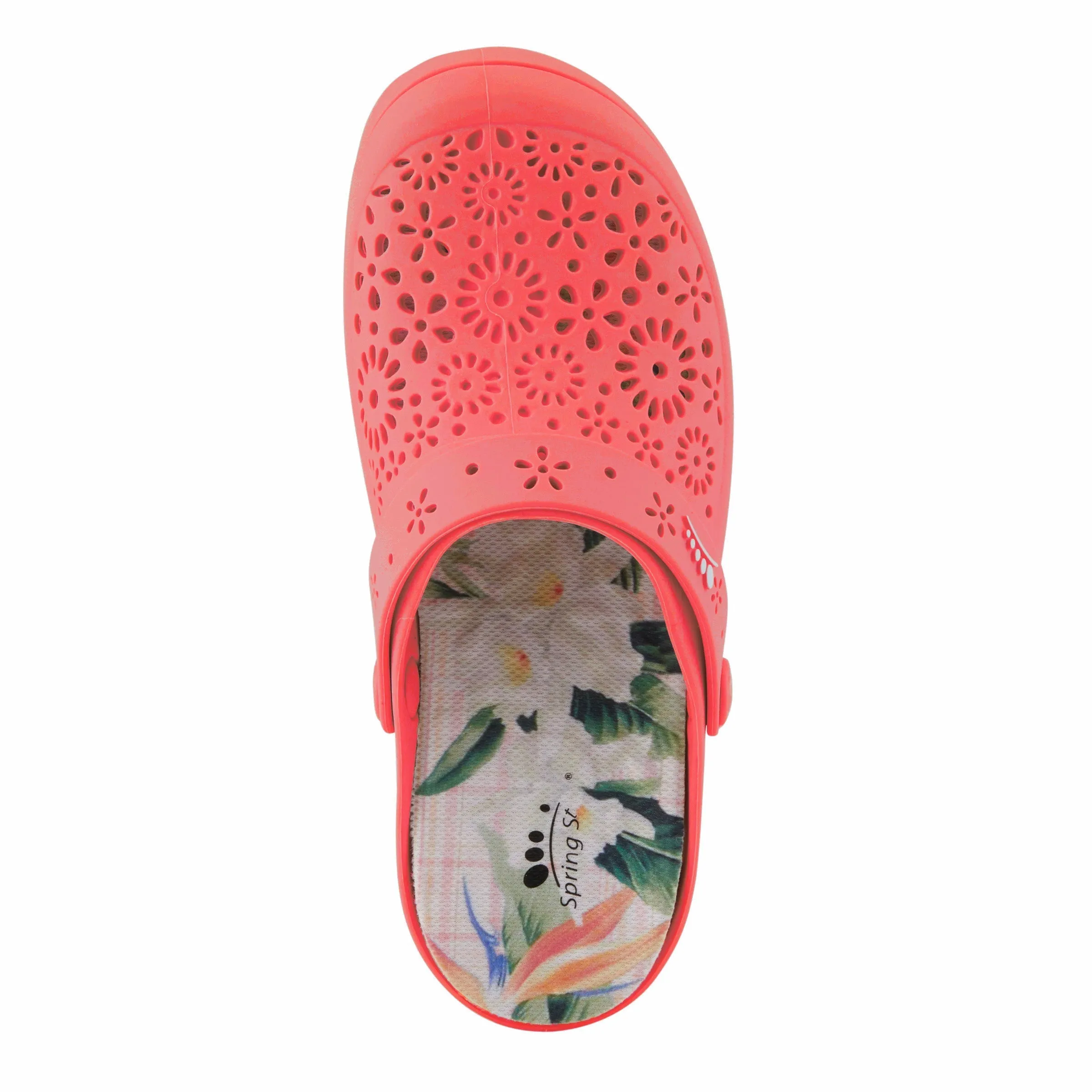 Spring Step Shoes Contigo Clogs Women's Perforated Tpr Slip On