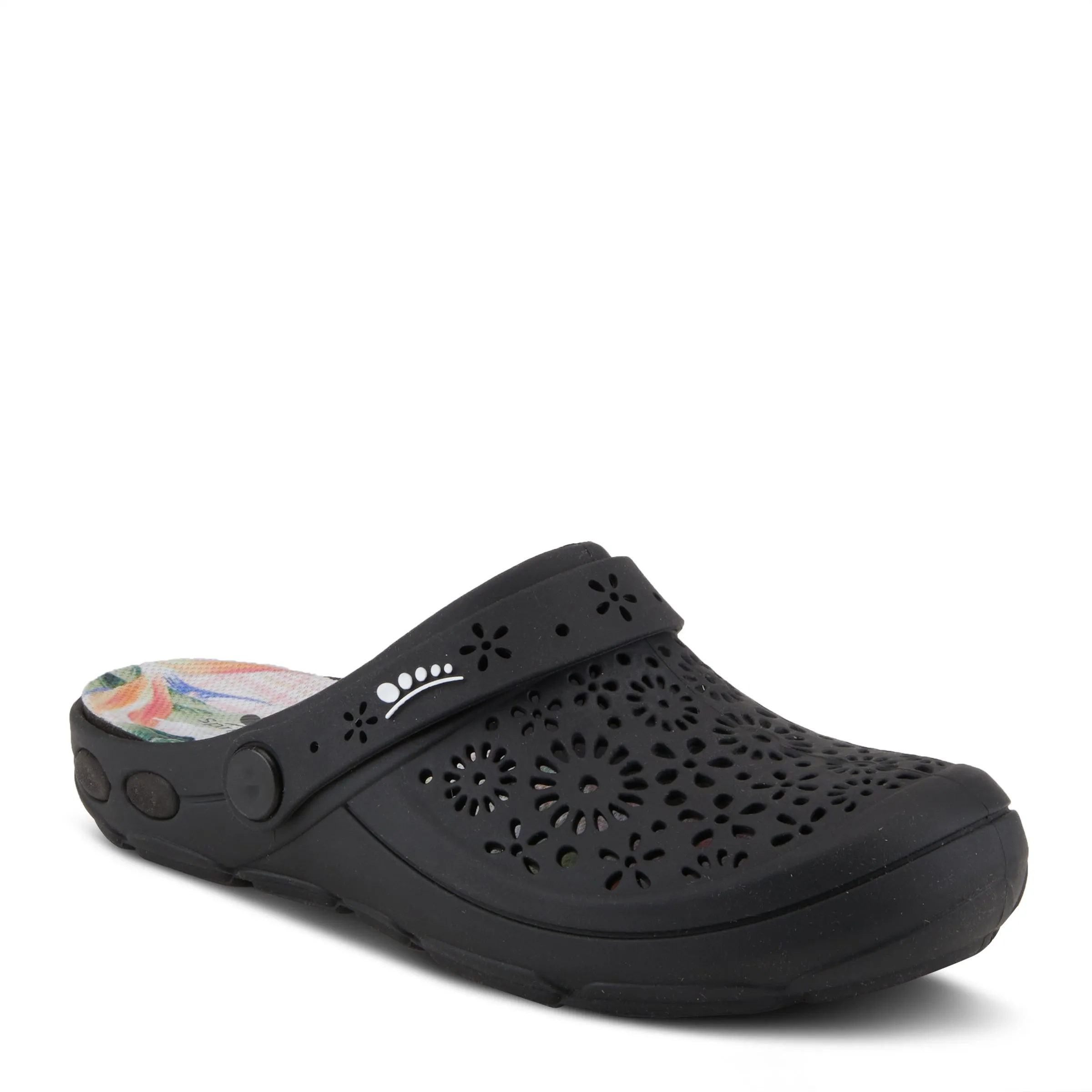 Spring Step Shoes Contigo Clogs Women's Perforated Tpr Slip On