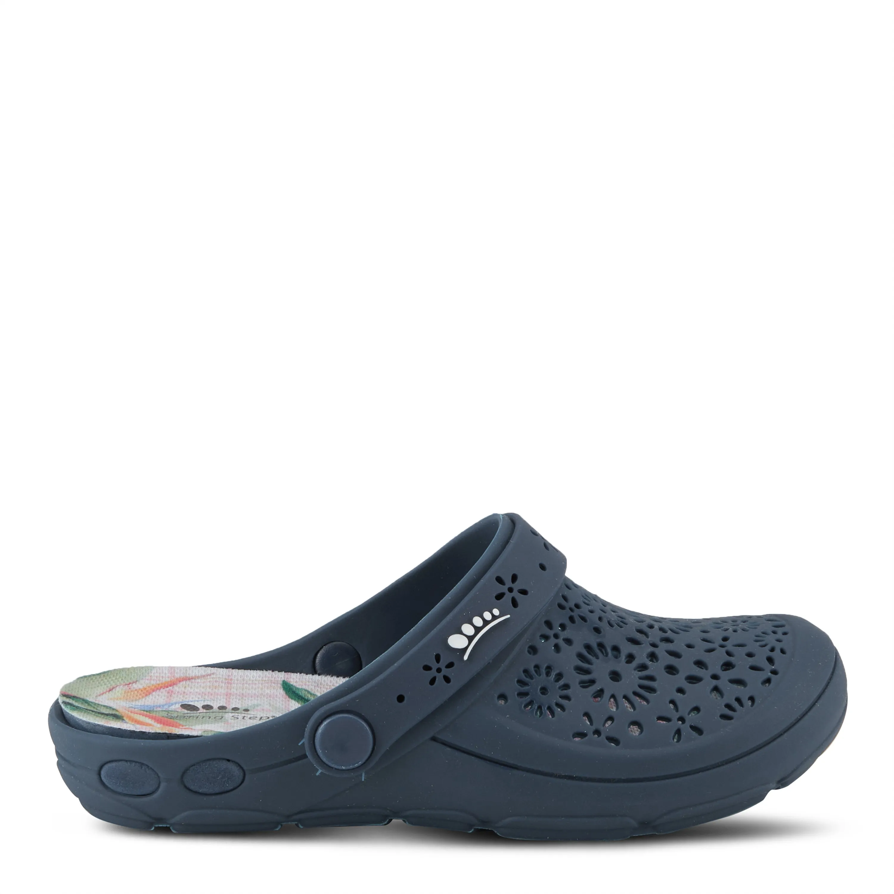 Spring Step Shoes Contigo Clogs Women's Perforated Tpr Slip On