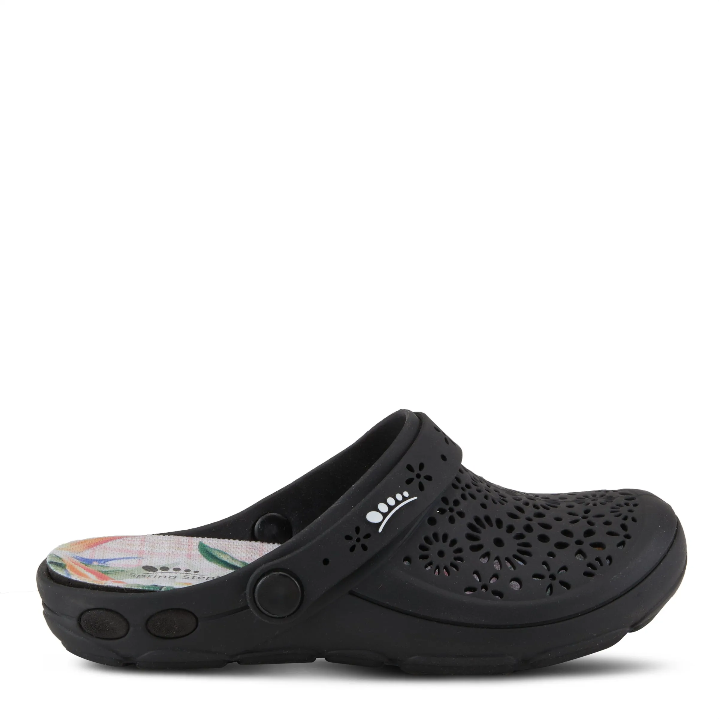 Spring Step Shoes Contigo Clogs Women's Perforated Tpr Slip On