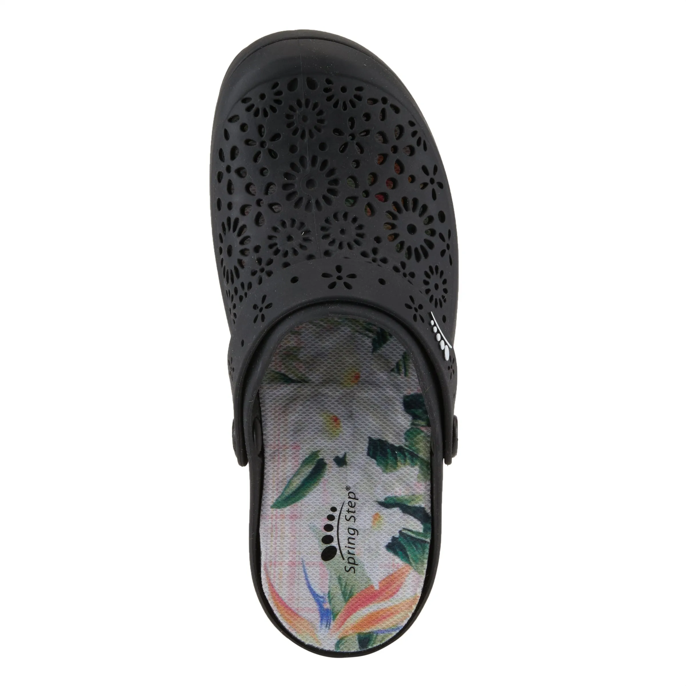 Spring Step Shoes Contigo Clogs Women's Perforated Tpr Slip On
