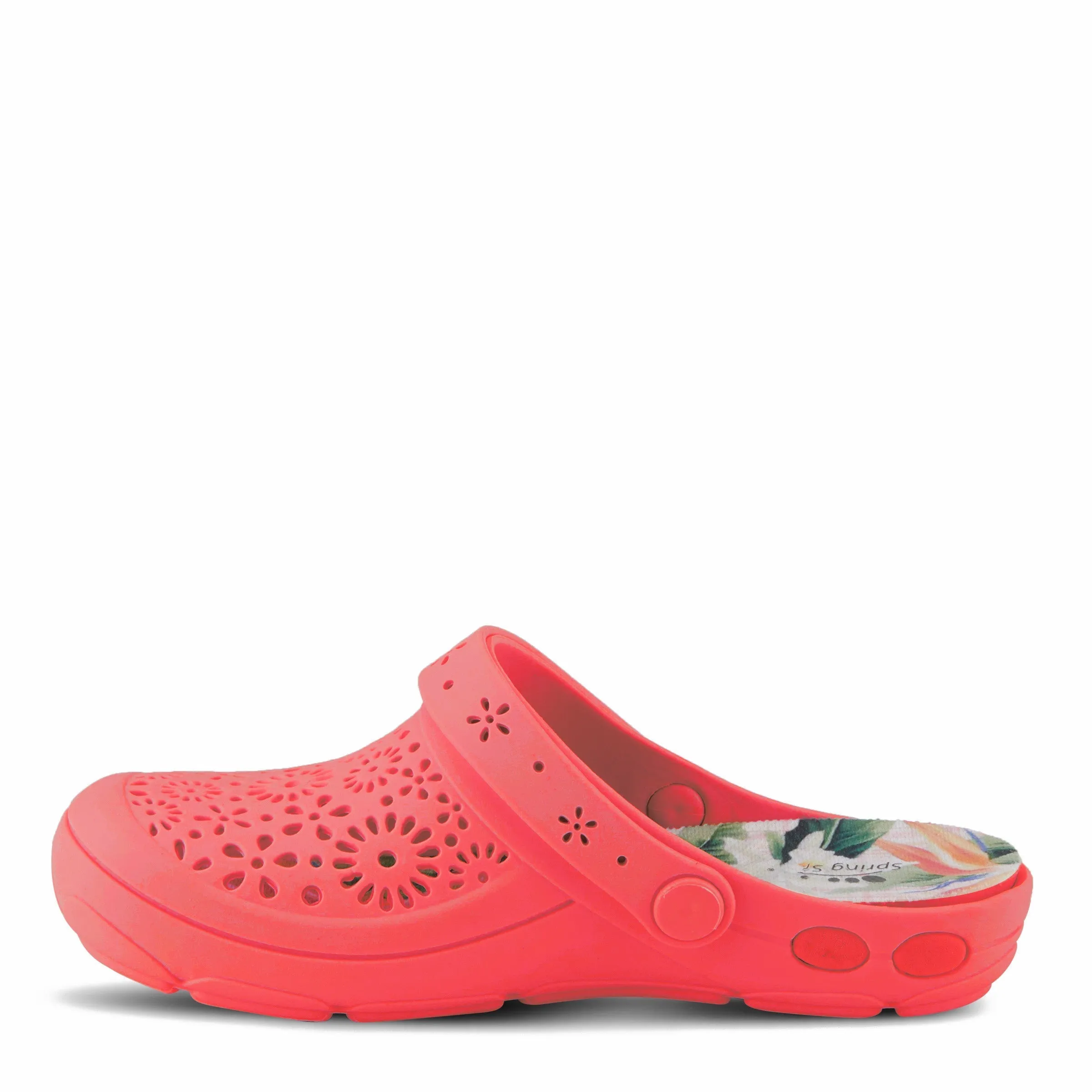 Spring Step Shoes Contigo Clogs Women's Perforated Tpr Slip On