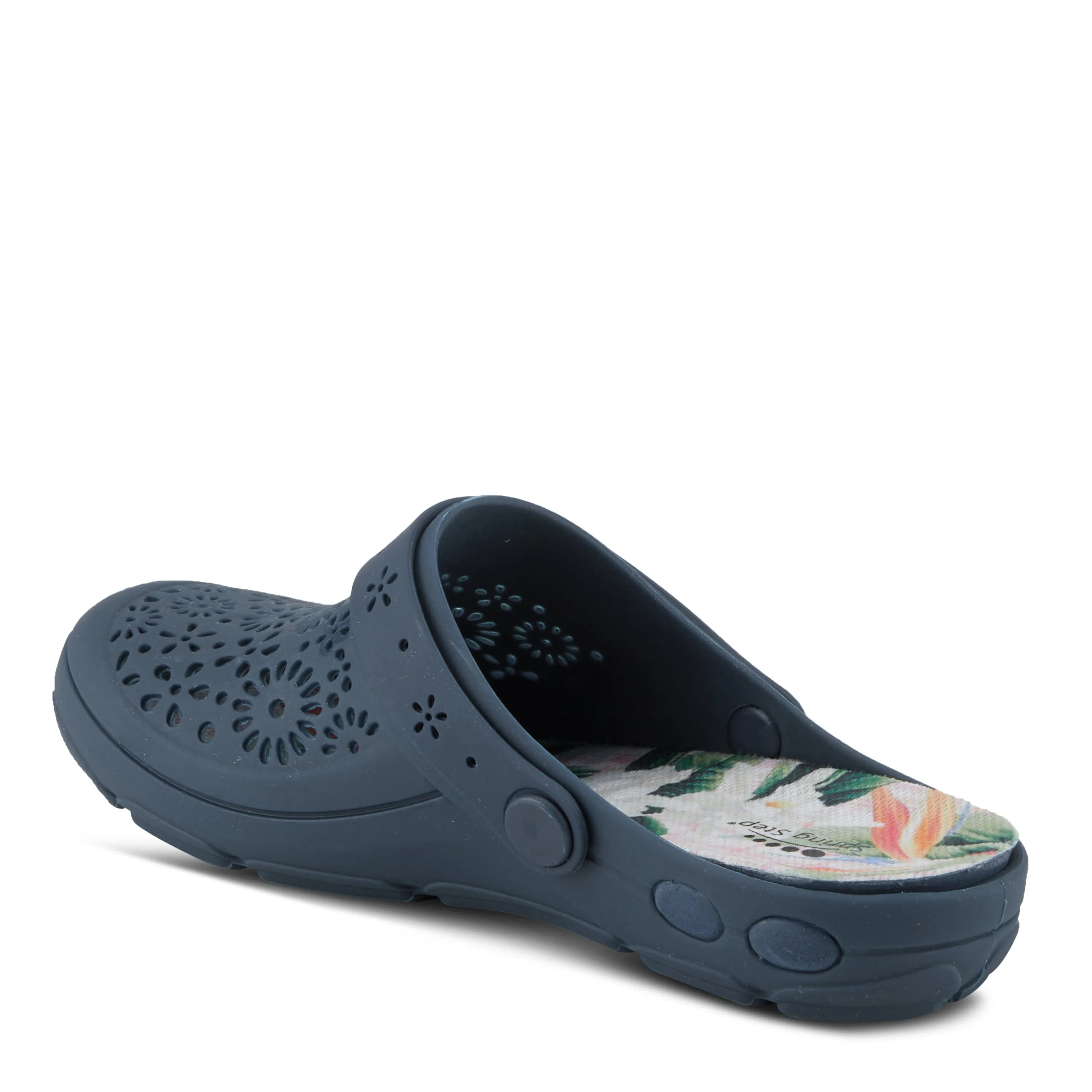 Spring Step Shoes Contigo Clogs Women's Perforated Tpr Slip On