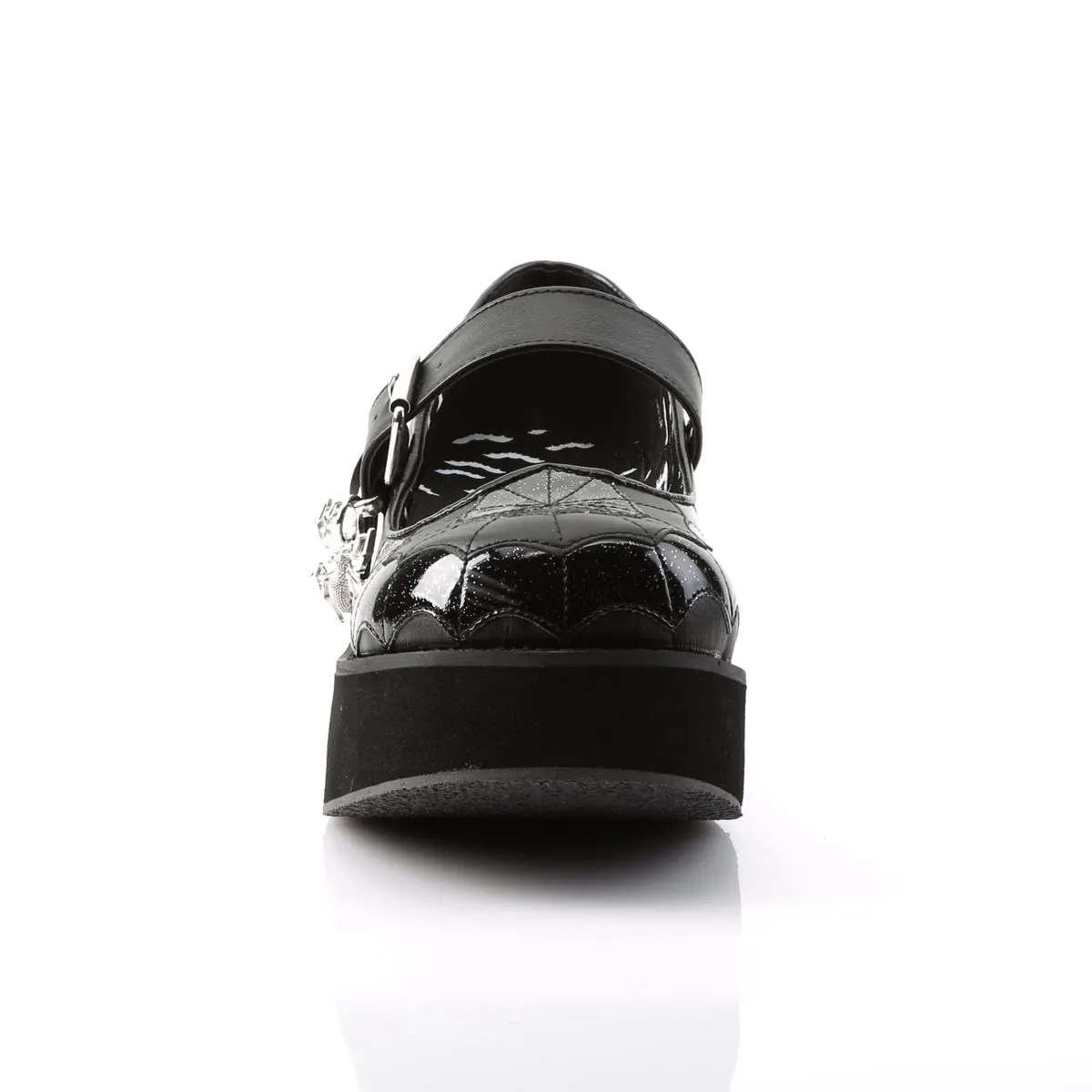SPRITE-05 DemoniaCult Black Vegan Leather Sexy Women's Heels & Platform Shoes (Alternative Footwear)
