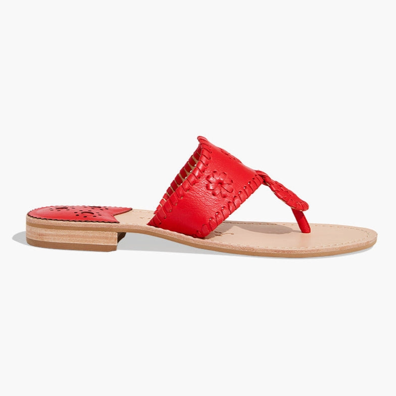 Foot Massage Hypoallergenic Lining Jacks Leather Flat Sandal