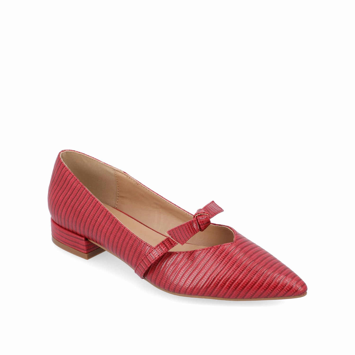 Stain Repellent CAIT BALLET FLATS IN FAUX LIZARD Style Mood