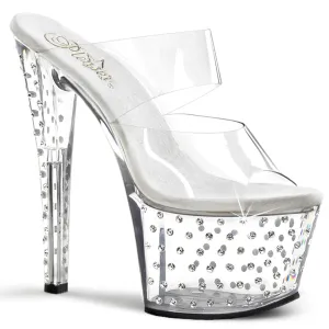 STARDUST-702 Pleaser Clear Sexy Platform Shoes (Pole Dancing Heels)