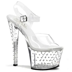 STARDUST-708 Pleaser Clear Sexy Platform Shoes (Pole Dancing Heels)