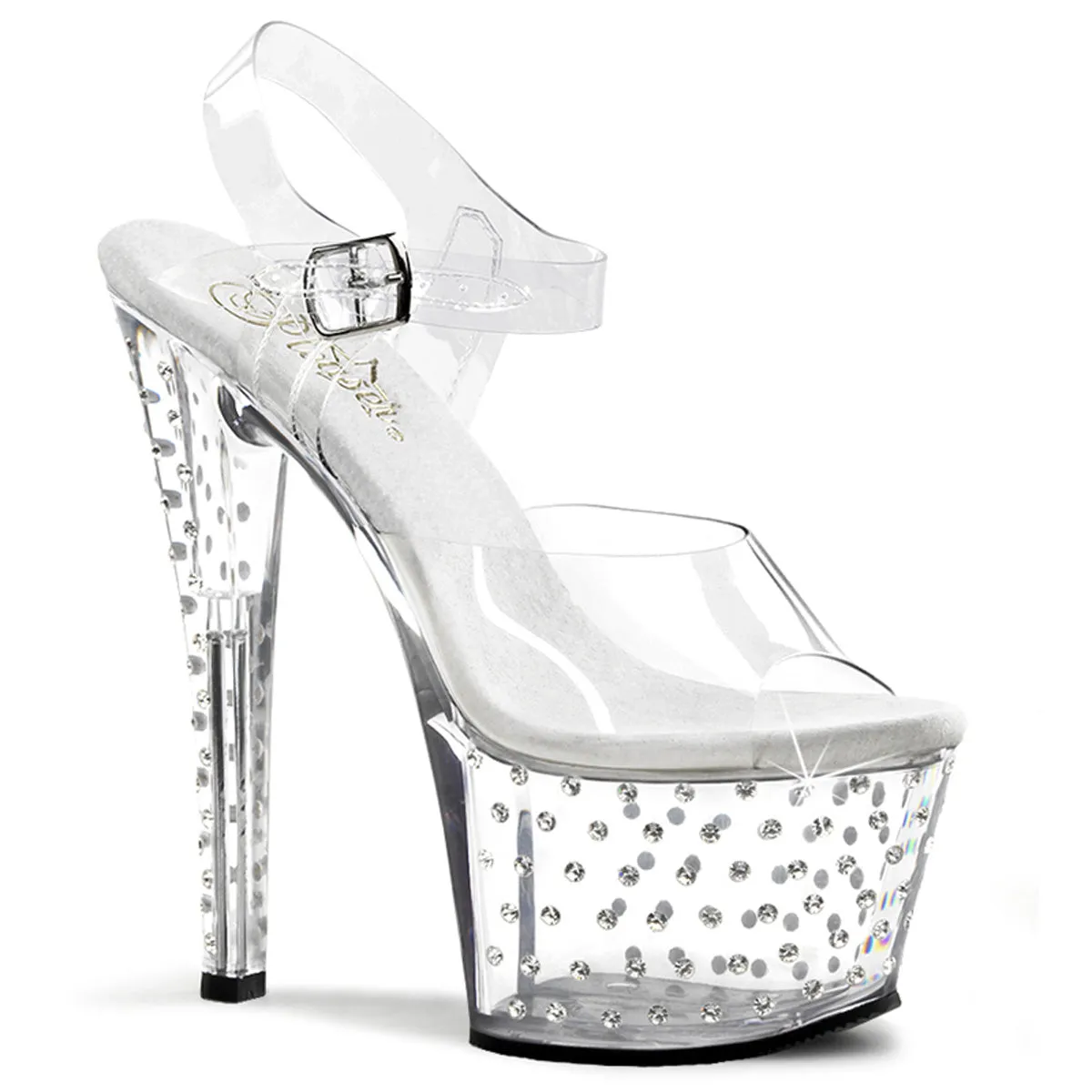STARDUST-708 Pleaser Clear Sexy Platform Shoes (Pole Dancing Heels)