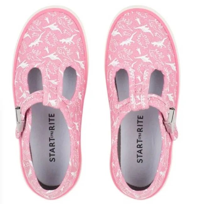 Start rite Fossil Pink Dino Canvas
