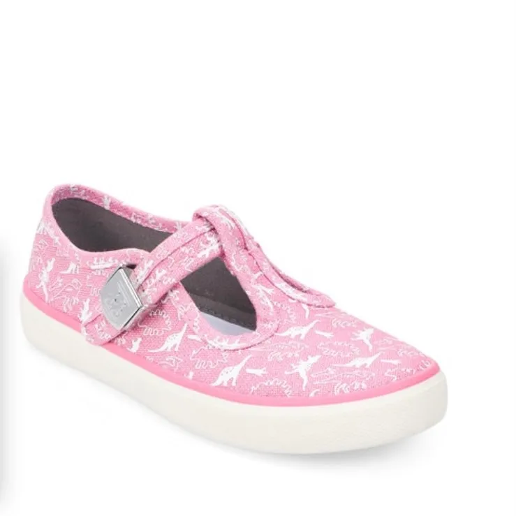 Start rite Fossil Pink Dino Canvas