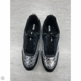 Comfort Motion Rolling Gait Design Shoes Sneakers By Michael By Michael Kors In Black & Silver, Size: 9