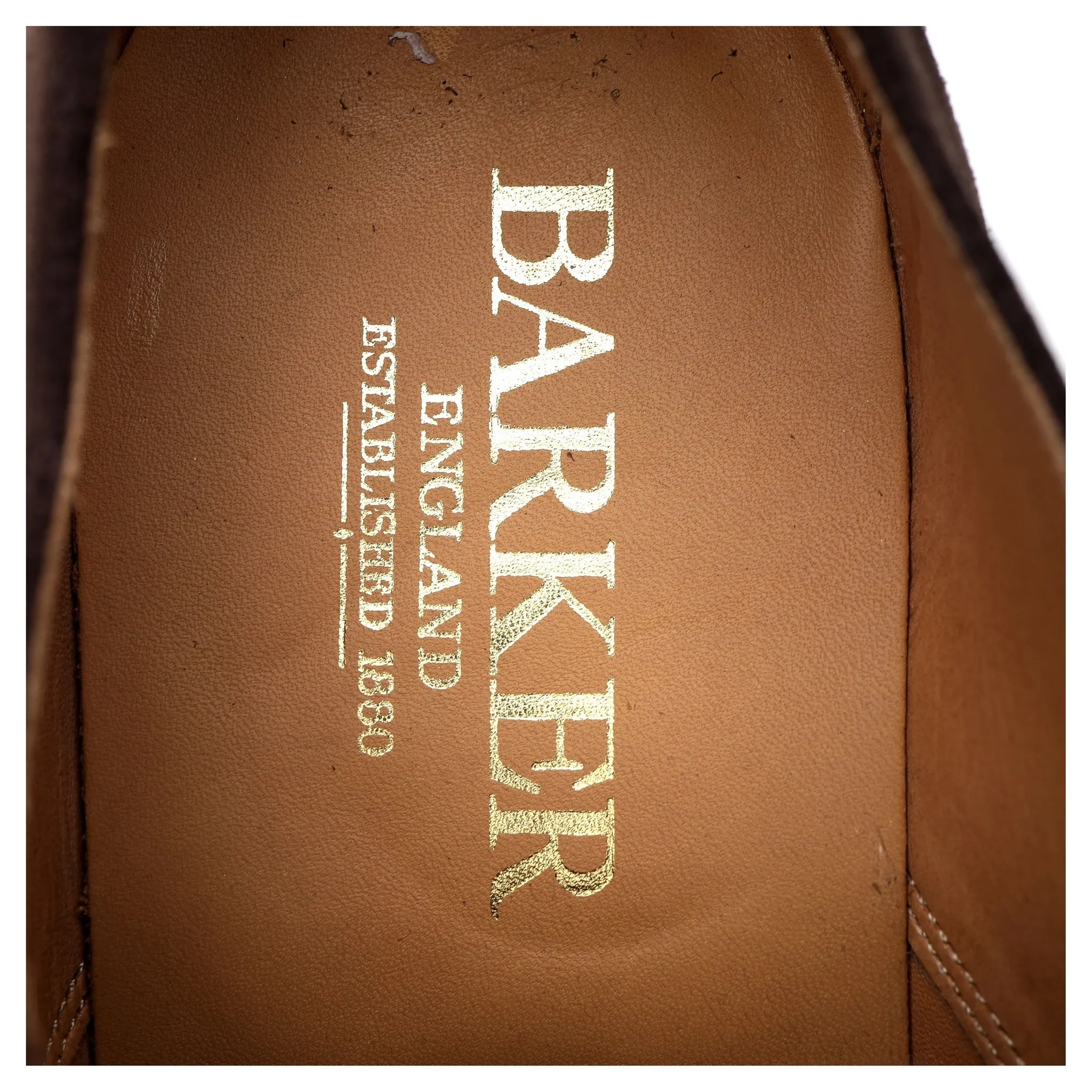 'Straight Cap' Dark Brown Suede Oxford UK 7 G