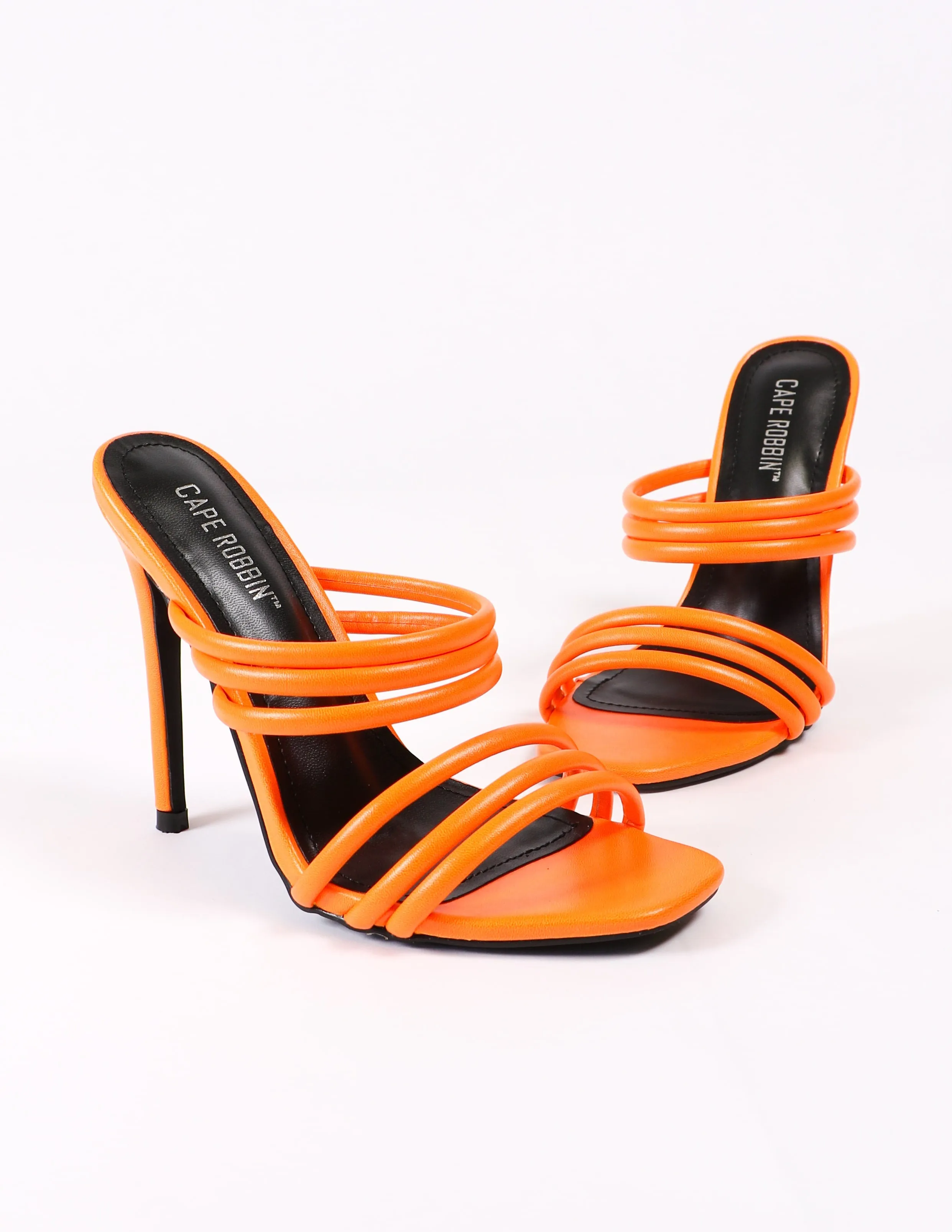 STRAPPY HOUR HEEL - Orange