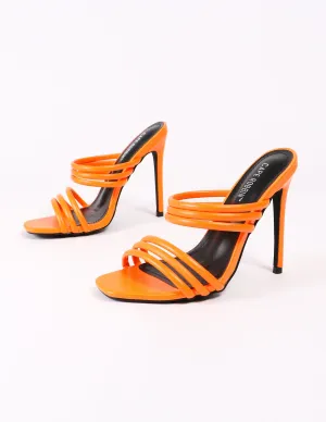 STRAPPY HOUR HEEL - Orange
