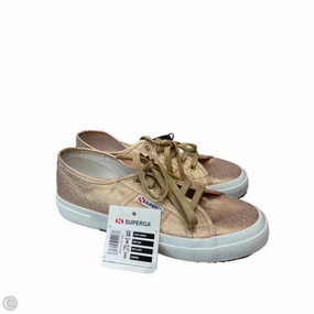 Shoes Sneakers By Superga In Gold, Size: 7.5 Ultra Light Foam Crisp Look