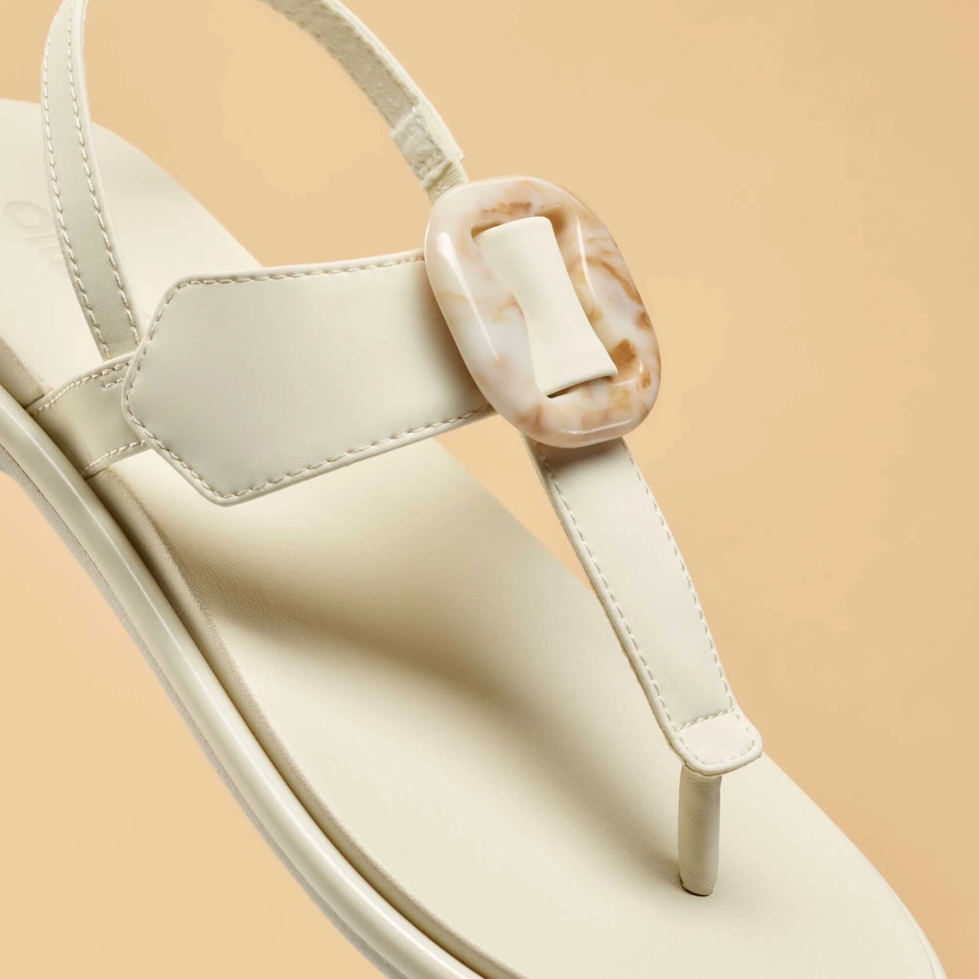 Comfort Cushion Thermoplastic Outsole La??i T?CBar - White Sand / White Sand