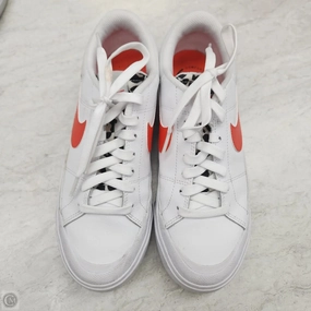 Unstructured Look Shoes Sneakers By Nike In Orange & White, Size: 7.5