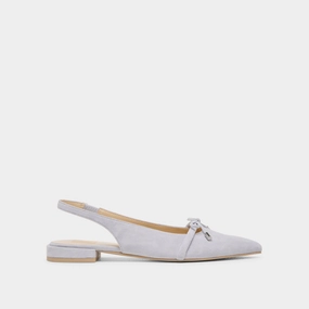 PAYGE FLATS DUSTY BLUE SUEDE Timeless Design Flats Event Night