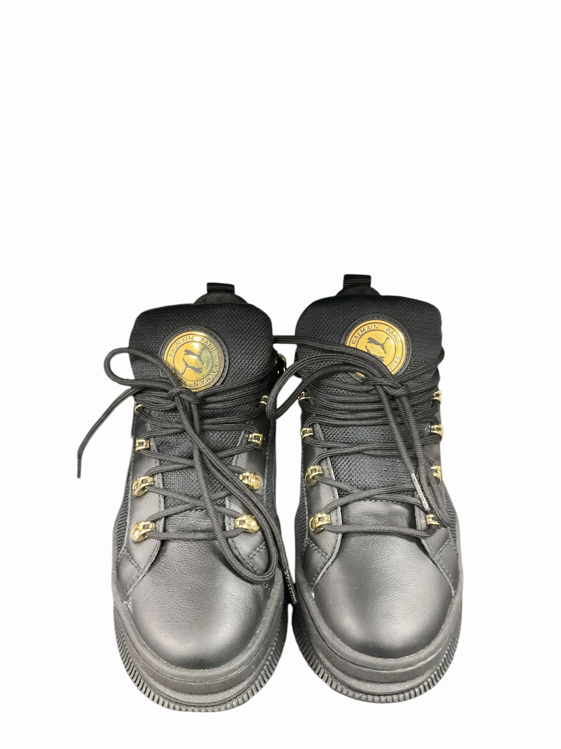 Shoes Sneakers By Balmain In Black, Size: 6.5 Ventilation Perforations