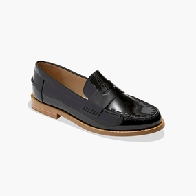 Tipson Leather Penny Loafer Party Glow Flat Sole