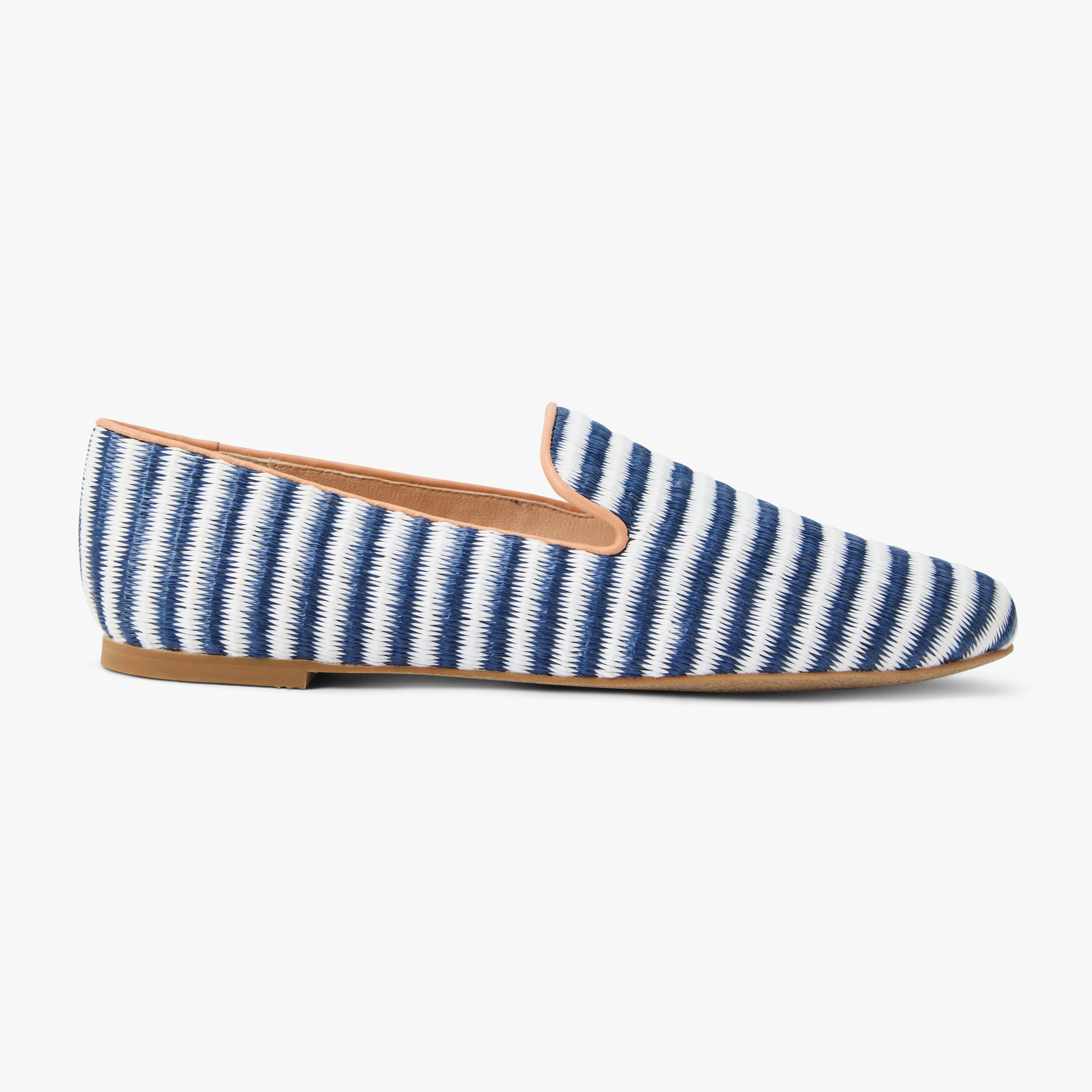 Bradley Raffia Loafer Practical Design Shell Tone