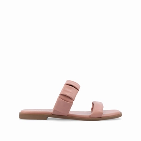 PEGIE SLIDE-ON SANDALS IN VEGAN LEATHER Cozy Vibe Sun Kissed