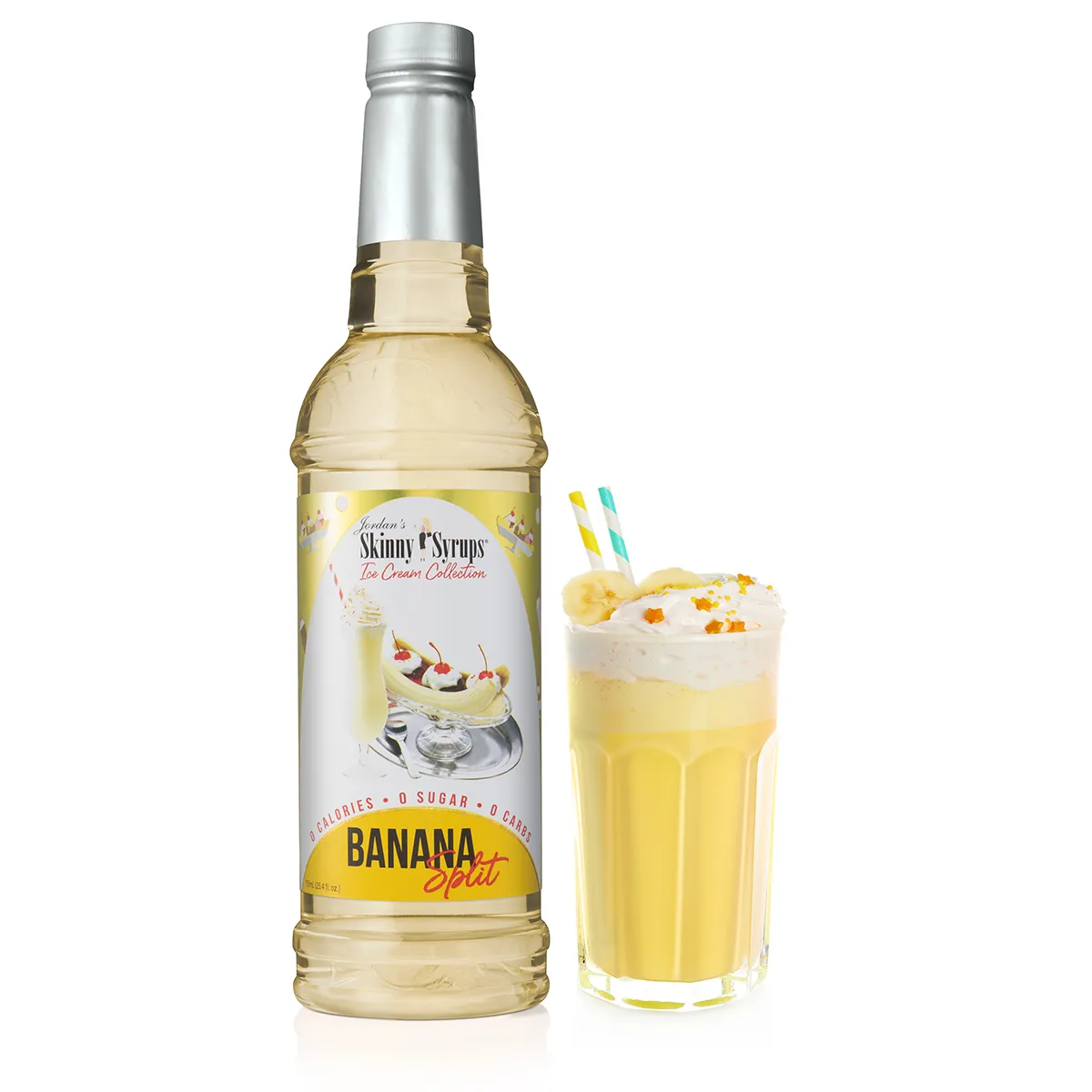 Sugar Free Banana Split Syrup Jordan's Skinny Mixes