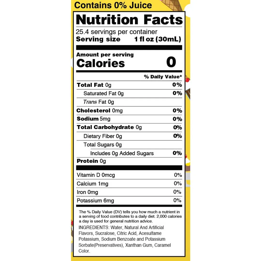 Sugar Free Banana Split Syrup Jordan's Skinny Mixes