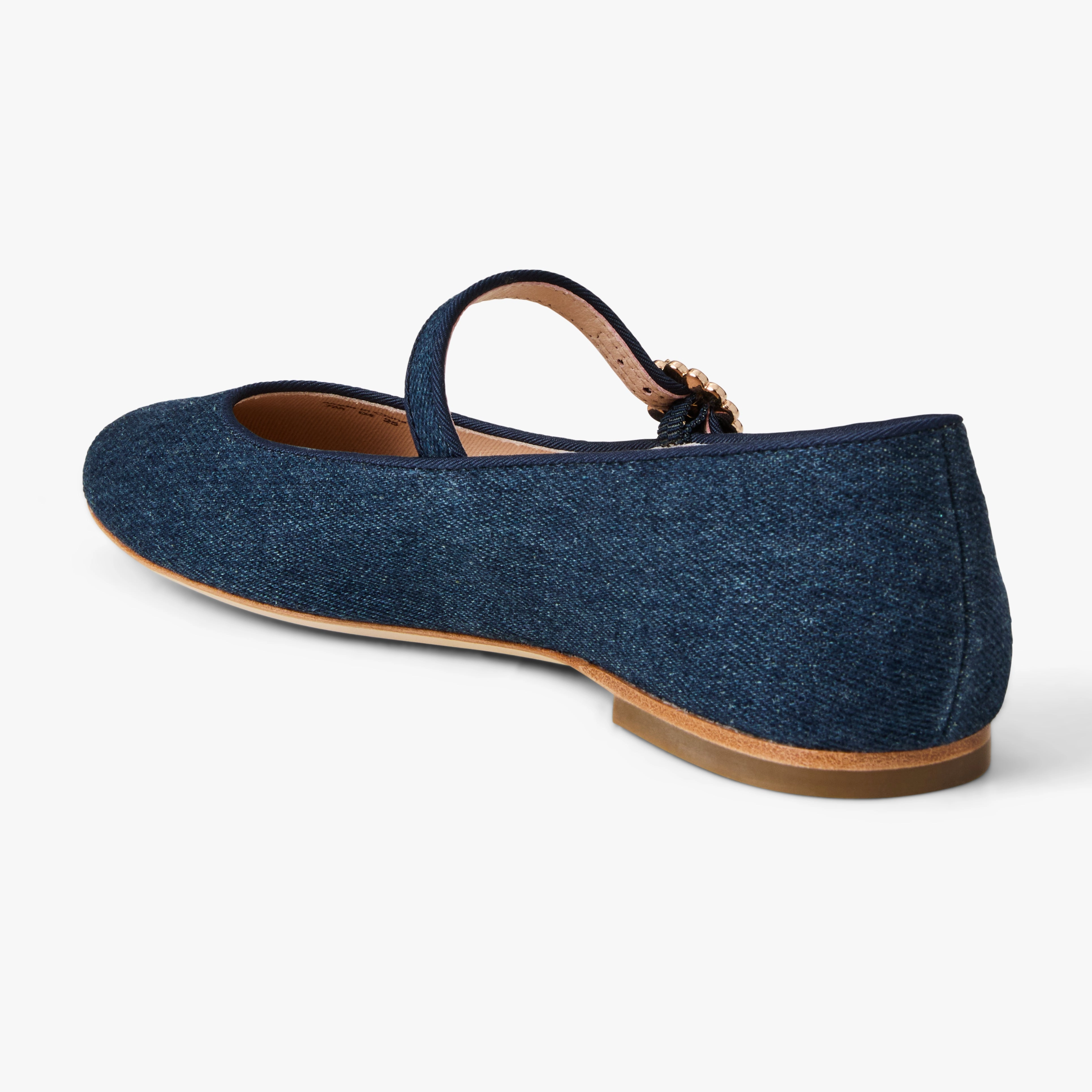 Mizzy Fabric Mary Jane Flat High Step Versatile Construction