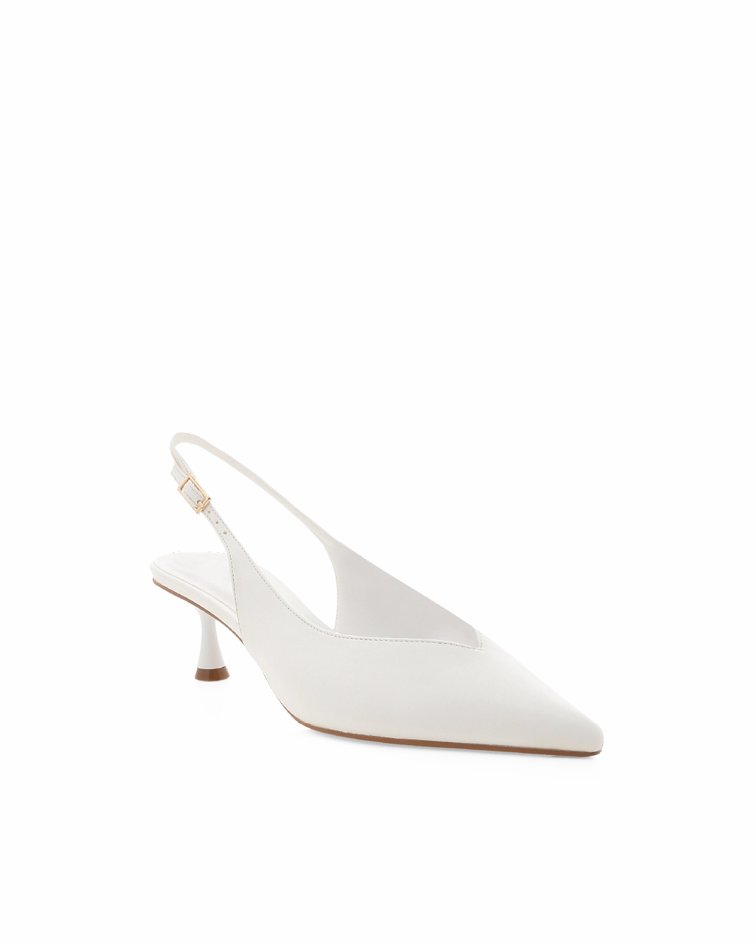 Elegant Sandals Platform Heel SONNY - WHITE