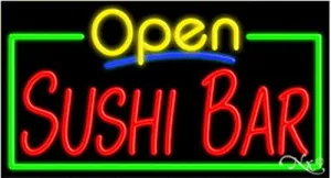 Sushi Bar Open Handcrafted Energy Efficient Glasstube Neon Signs