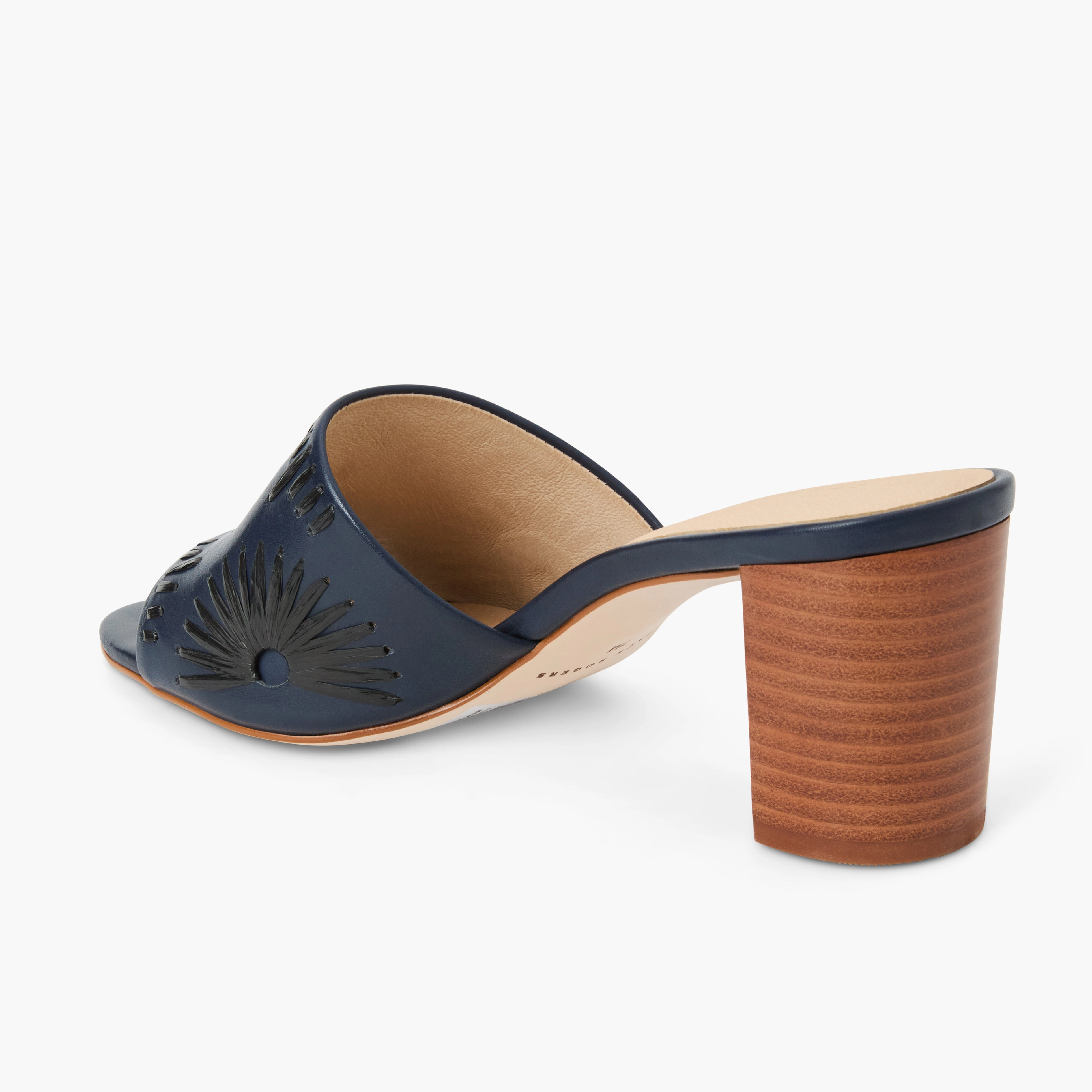 Fast Step Dry Fit Susie Leather & Raffia Sandal Heel