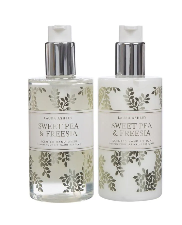 Sweet Pea and Freesia Hand Wash and Lotion Gift Set