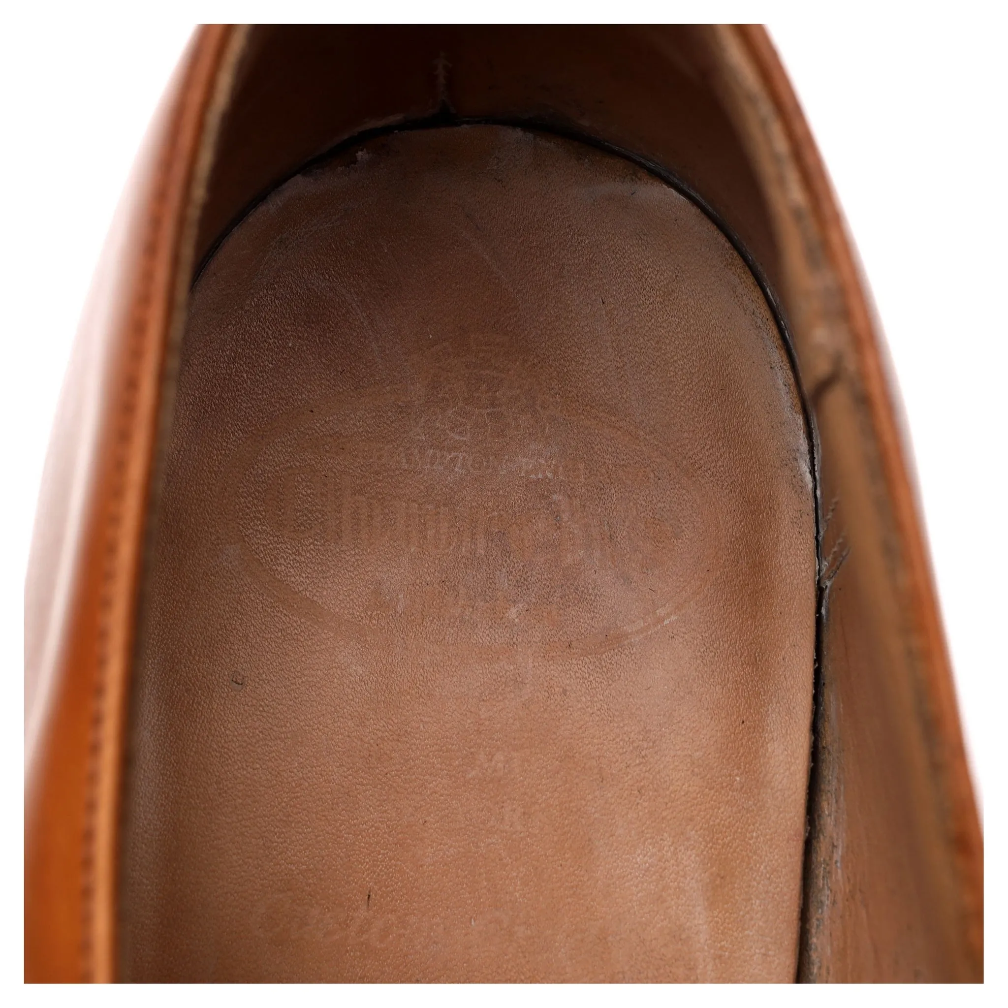 'Sydney' Tan Brown Leather Monk Strap UK 10.5 G