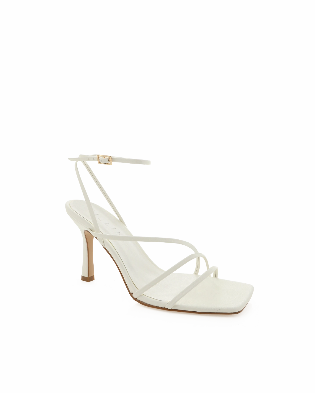 SYLVIA - WHITE Open Toe Heels